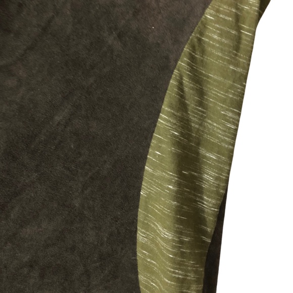 Green Boho Top - Leopards & Roses Velvet Tunic - Picture 3 of 10